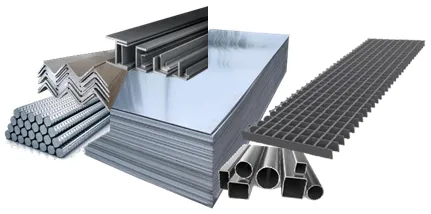 Aceros en Fierro dulce, Galvanizado, Inoxidable y Aluminio (en todas las medidas)