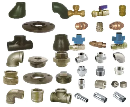 Conexiones Soldables, Hierro Fundido, Bronce é Inoxidable